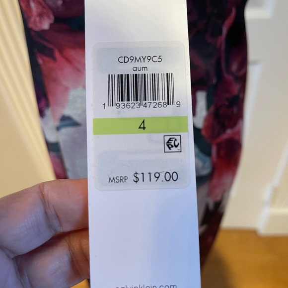 NWT Calvin Klein Sheath Dress Sz 4 - Picture 5 of 14